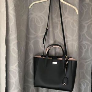 NWT Kate Spade Bag. Black & lining is blush pink.